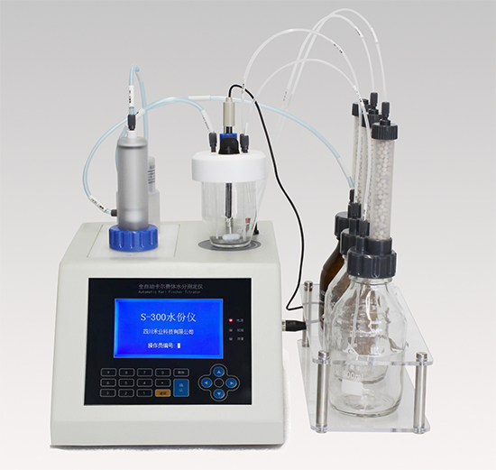 采用S-300卡爾費(fèi)休水分測定儀直接進(jìn)樣測定六水氯化鎂中的水分含量 采用S-300卡爾費(fèi)休水分測定儀直接進(jìn)樣測定六水氯化鎂中的水分含量